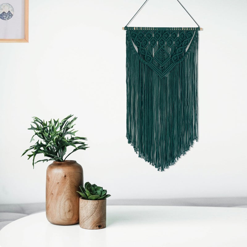 Winterdemoon Macrame Wall Hanging Boho Woven Tapestry Home Decor - Image 4